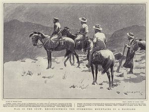 War in the Snow, rekognoscering av Stormberg-fjellene i en snøstorm